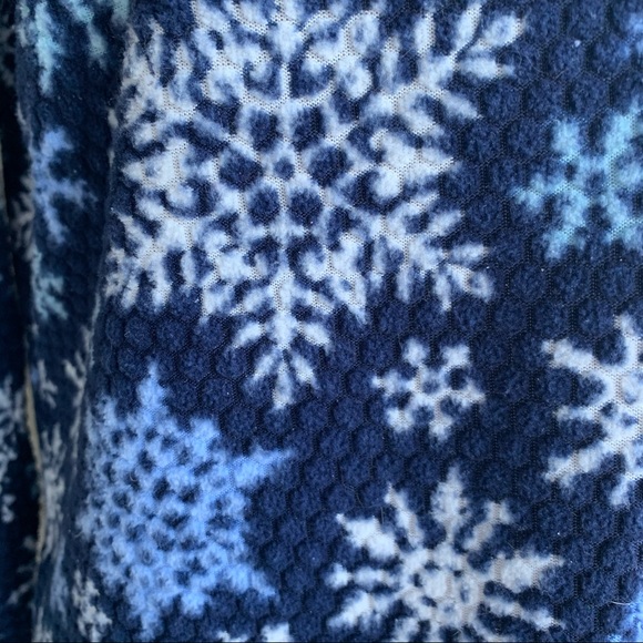 Nautica Top Long Sleeve Snowflake Pajama - Size Lg - Picture 4 of 10